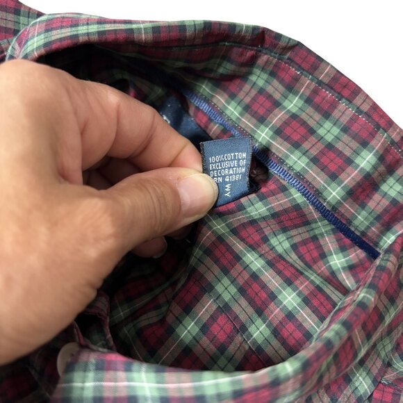 Ralph Lauren casual Mens Red & Green Plaid Button-Down Shirt Size XXL preppy - Picture 10 of 10